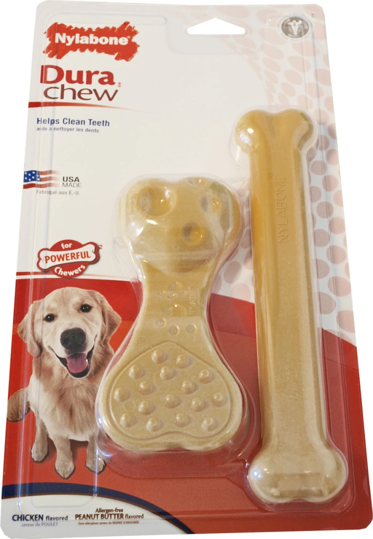 NylaBone Dura Chew Wave Kip & Bot Peanutbutter L 1 NylaBone Dura Chew Wave Kip & Bot Peanutbutter L