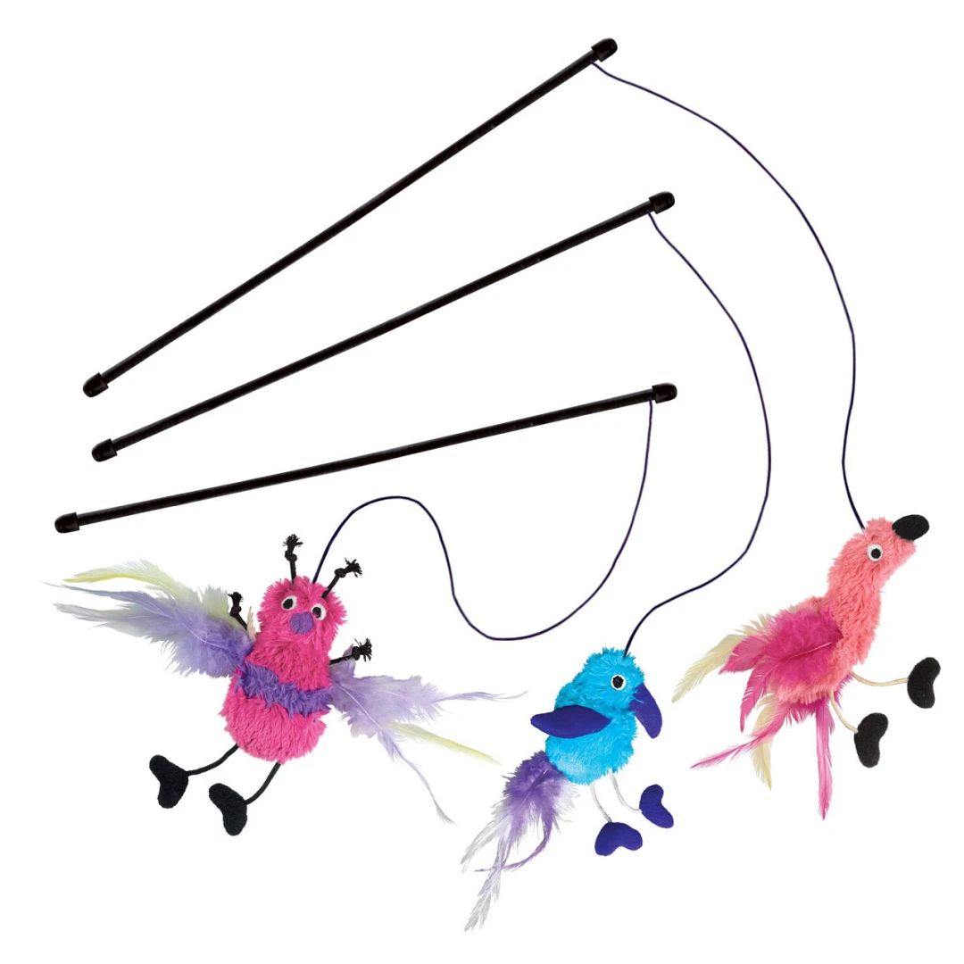 Kong Active Feather Teaser Assorti 1 Kong Active Feather Teaser Assorti