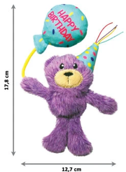 Kong Occasions Birthday Teddy -Beeztees Winkel 0035585459288 afmetingen