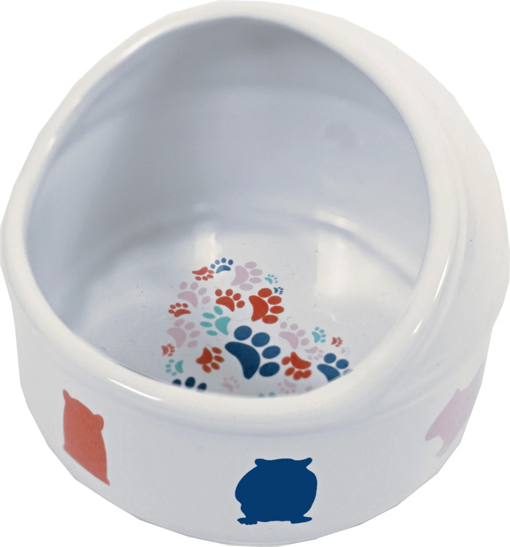 Boon Cavia Voerbak Anti-mors Steen Wit Met Pastel Print 12 Cm 1 Boon Cavia Voerbak Anti-mors Steen Wit Met Pastel Print 12 Cm