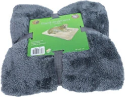 Boon Plaid Supersoft 2-zijdig Lichtgrijs/grijs -Beeztees Winkel 0212180 a