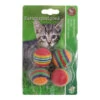 Boon Kattenspeelgoed Regenboogbal Gestreept Assorti 4 St