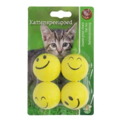 Boon Kattenspeelgoed Smileybal 4 St
