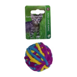 Boon Kattenspeelgoed Balletje Wol Met Bel Assorti Ø 6 Cm