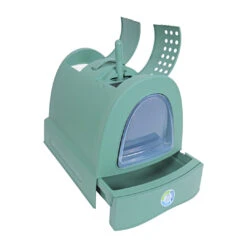 Imac Kattenbak Zuma 2nd Life Plastic Met Lade Groen 5 Imac Kattenbak Zuma 2nd Life Plastic Met Lade Groen -Beeztees Winkel 0216259 2