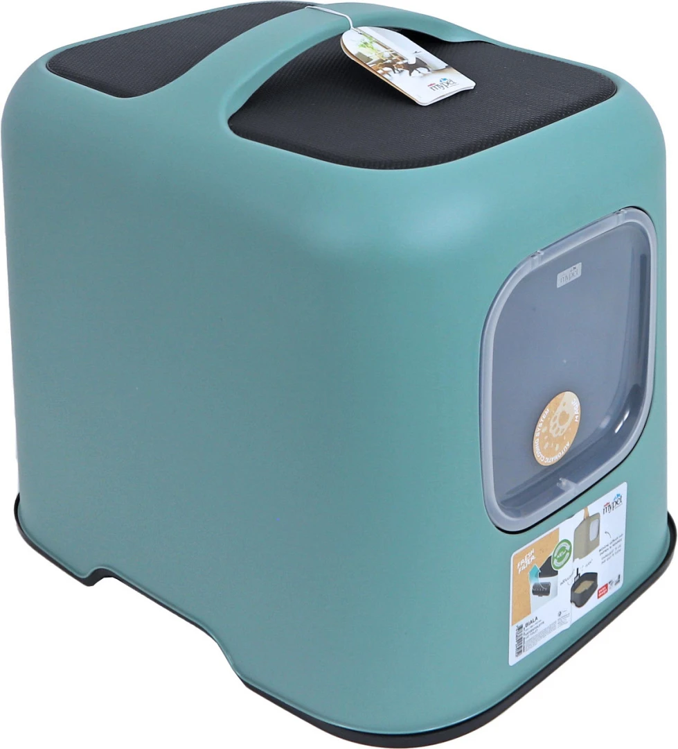 Rotho Mypet Kattenbak Biala Mistletoe Green 1 Rotho Mypet Kattenbak Biala Mistletoe Green