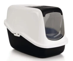 Savic Kattenbak Nestor Zwart/wit