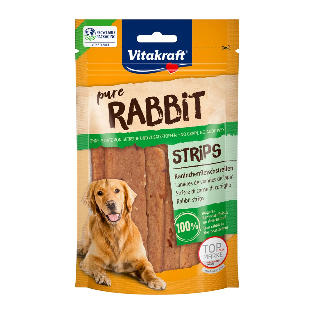 Vitakraft Rabbit Vleesstrips 80 Gr 1 Vitakraft Rabbit Vleesstrips 80 Gr