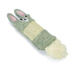 Beeztees Kitten Speeltje Konijn Met Krinkel Grijs