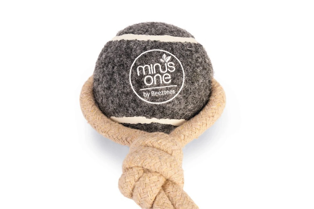 Beeztees Duo Tennisbal Koord Minus One 2 Beeztees Duo Tennisbal Koord Minus One - Afbeelding 2