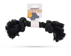 Beeztees Flossytoy 2 Knopen Zwart -Beeztees Winkel 0641311 verp1