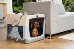 Beeztees Nylon Bench Travel Time Lichtblauw -Beeztees Winkel 0715160 sfeer1