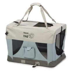 Beeztees Nylon Bench Travel Time Lichtblauw -Beeztees Winkel 0715161