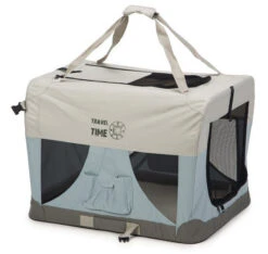 Beeztees Nylon Bench Travel Time Lichtblauw -Beeztees Winkel 0715162