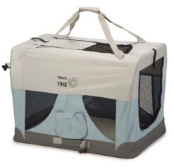 Beeztees Nylon Bench Travel Time Lichtblauw -Beeztees Winkel 0715163