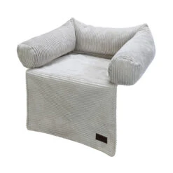 Designed By Lotte Bankkussen Ribbed Lichtgrijs