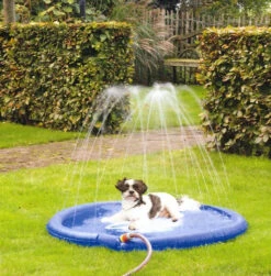 Beeztees Sprinklermat Stay Cool Blauw 100 Cm -Beeztees Winkel 0740630 sfeer1