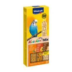 Vitakraft Kräcker Trio-Mix Parkiet - Honing/ Sinaasappel/popcorn 3st
