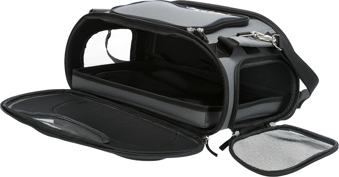 TRIXIE Vliegtuigtas Hond Wings Grijs/blauw 3 TRIXIE Vliegtuigtas Hond Wings Grijs/blauw - Afbeelding 3