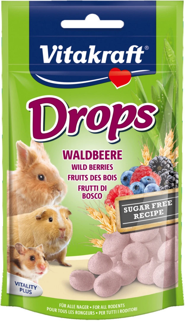 Vitakraft Drops Bosbessen 75 Gr 1 Vitakraft Drops Bosbessen 75 Gr