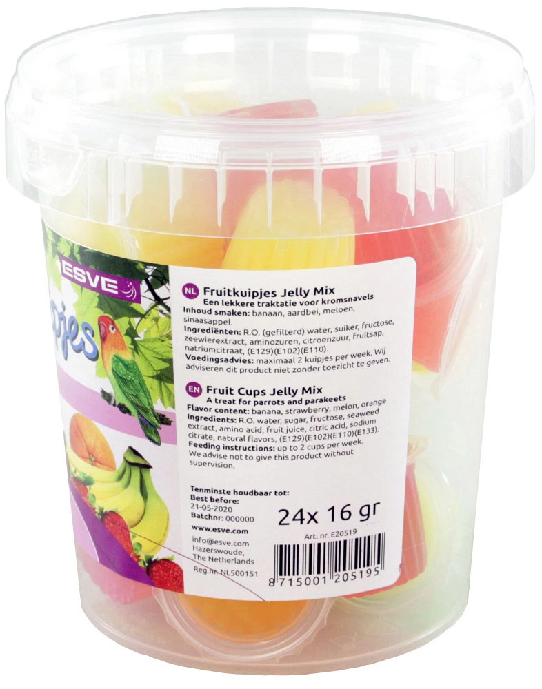 Esve Fruitkuipjes Jelly Mix 24 St 2 Esve Fruitkuipjes Jelly Mix 24 St - Afbeelding 2