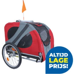 DoggyRide Hondenfietskar Novel 20 Cabin Rood/Grijs