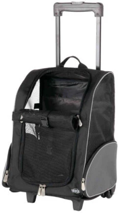 TRIXIE Trolley Hond Zwart/grijs