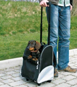 TRIXIE Trolley Hond Zwart/grijs 6 TRIXIE Trolley Hond Zwart/grijs -Beeztees Winkel 4011905028804 2