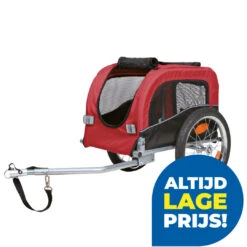 TRIXIE Hondenfietskar Zwart/rood