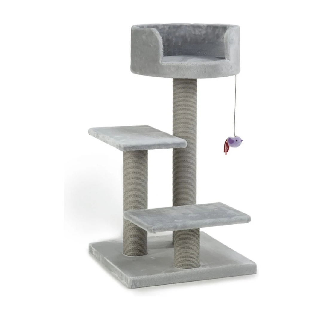 Beeztees Krabmeubel Figo Grijs 2 Beeztees Krabmeubel Figo Grijs - Afbeelding 2