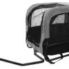 Flamingo Hondenfietskar Doggy Liner Romero Grijs/zwart