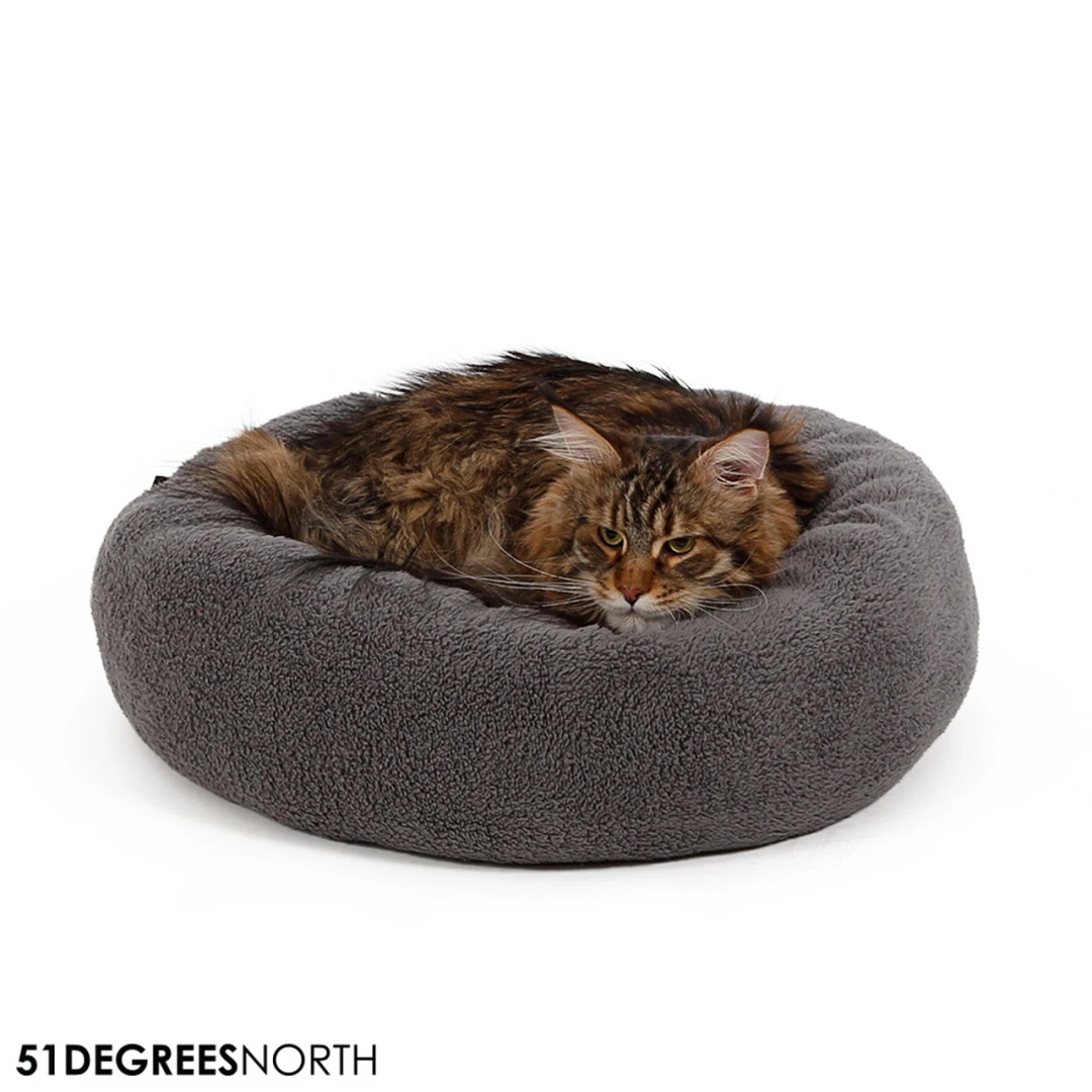 51 Degrees North Kattenmand Donut Sheep Grey/Black 4 51 Degrees North Kattenmand Donut Sheep Grey/Black - Afbeelding 4