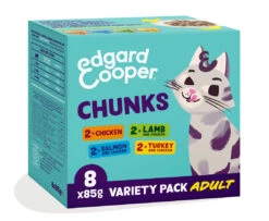 Edgard & Cooper Kattenvoer Multipack Chunks 8 X 85 Gr