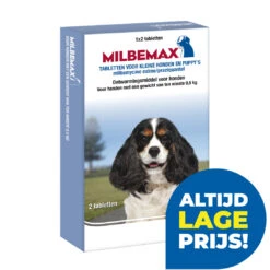 Milbemax Tabletten Kleine Hond/puppy 0,5 - 10 Kg 2 St