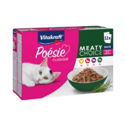 Vitakraft Kattenvoer Poésie Classique Meatysauce 12 X 85 Gr