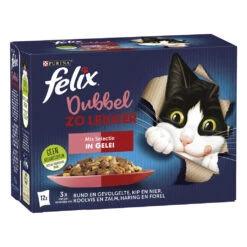 Felix Dubbel Zo Lekker Mix Selectie In Gelei 12 X 85 Gr