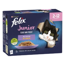 Felix Elke Dag Feest Mix Selectie In Gelei Junior 12 X 85 Gr