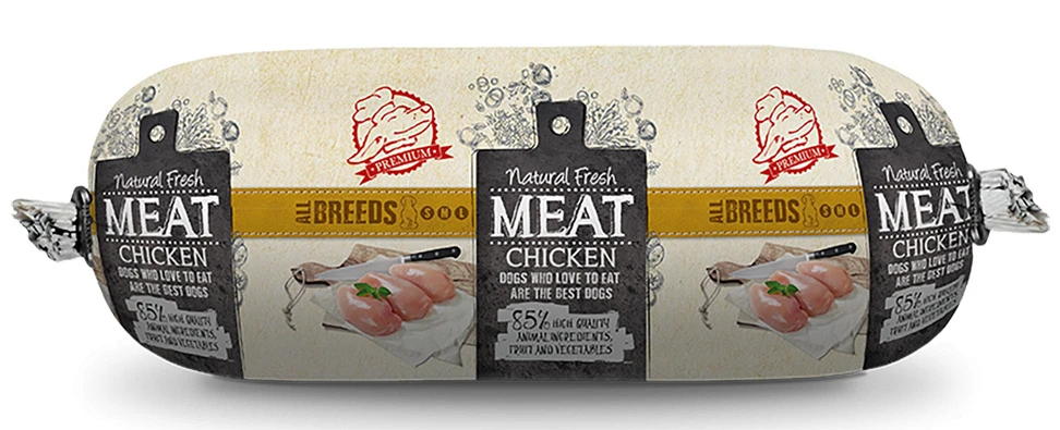 Natural Fresh MEAT Hondenworst Chicken 600 Gr 1 Natural Fresh MEAT Hondenworst Chicken 600 Gr