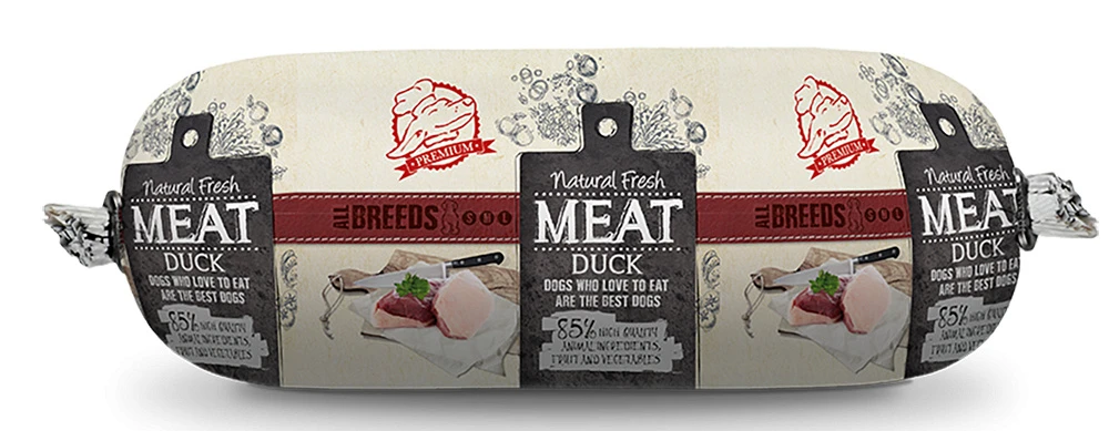 Natural Fresh MEAT Hondenworst Duck 600 Gr 1 Natural Fresh MEAT Hondenworst Duck 600 Gr