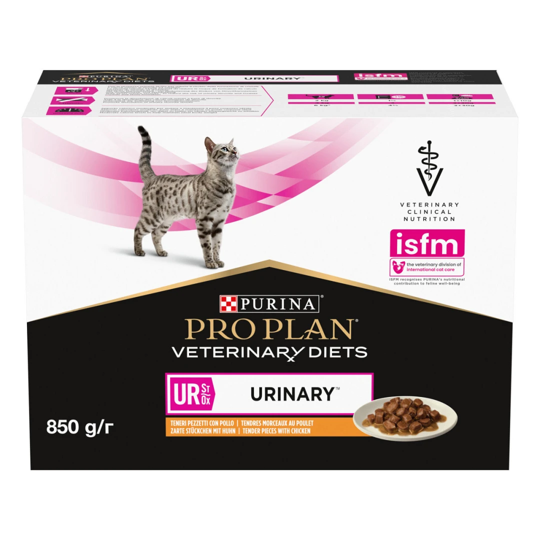 Pro Plan Veterinary Diets Kattenvoer UR Urinary Chicken 10 X 85 Gr 1 Pro Plan Veterinary Diets Kattenvoer UR Urinary Chicken 10 X 85 Gr
