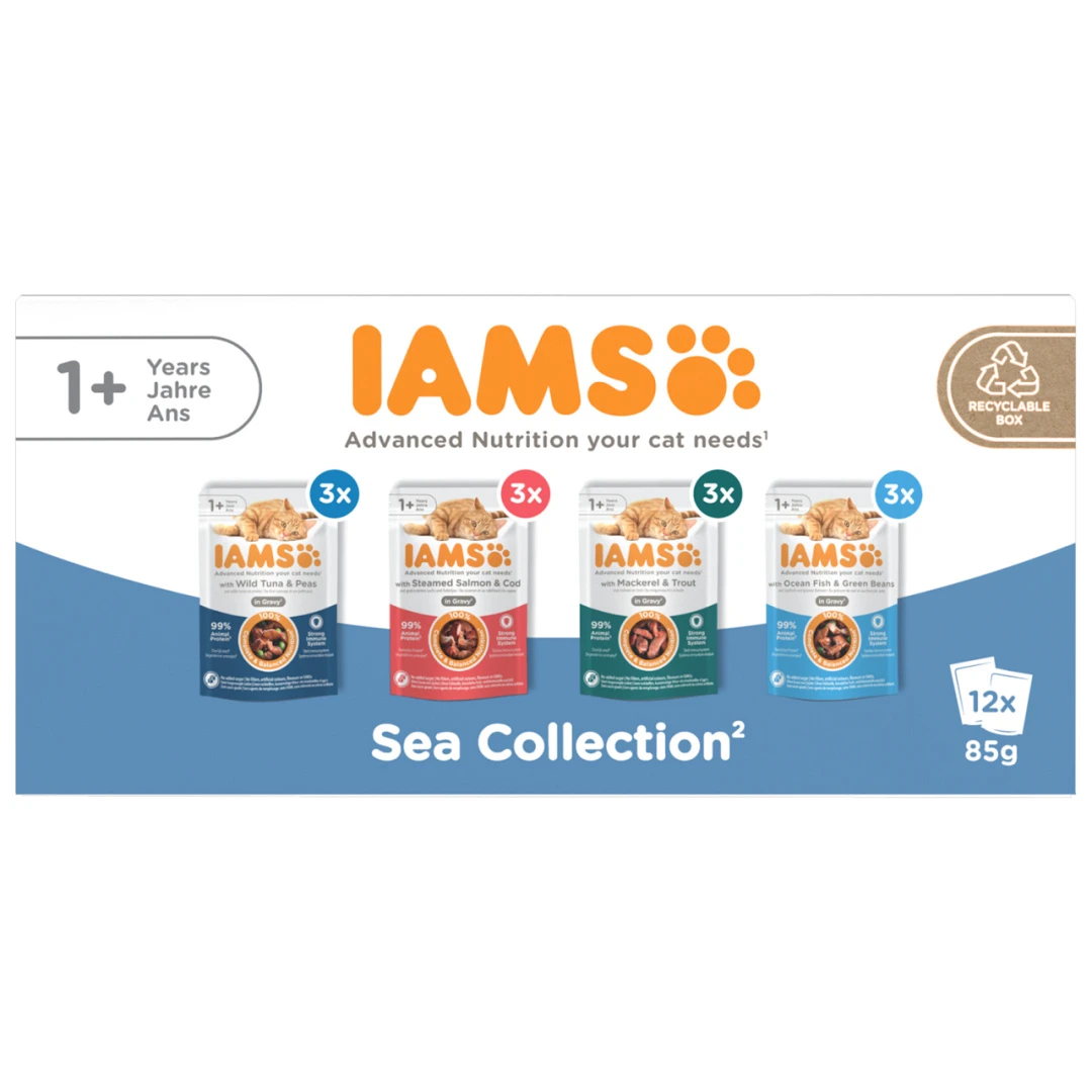 IAMS Delights Sea Collection In Gravy 12 X 85 Gr 2 IAMS Delights Sea Collection In Gravy 12 X 85 Gr - Afbeelding 2