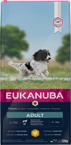 Eukanuba Hondenvoer Adult M Chicken 12 Kg