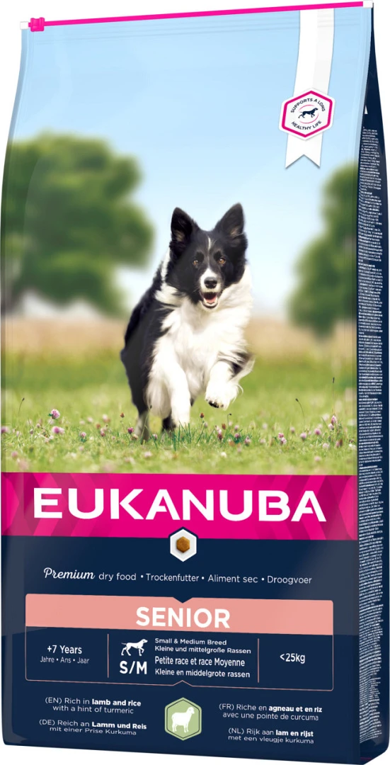 Eukanuba Hondenvoer Senior S/M Lamb & Rice 12 Kg 2 Eukanuba Hondenvoer Senior S/M Lamb & Rice 12 Kg - Afbeelding 2