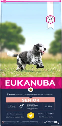 Eukanuba Hondenvoer Senior M Chicken 12 Kg
