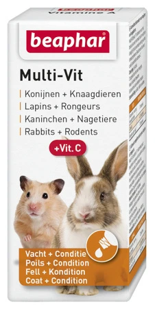 Beaphar Multi-Vit Konijnen + Knaagdieren 20 Ml