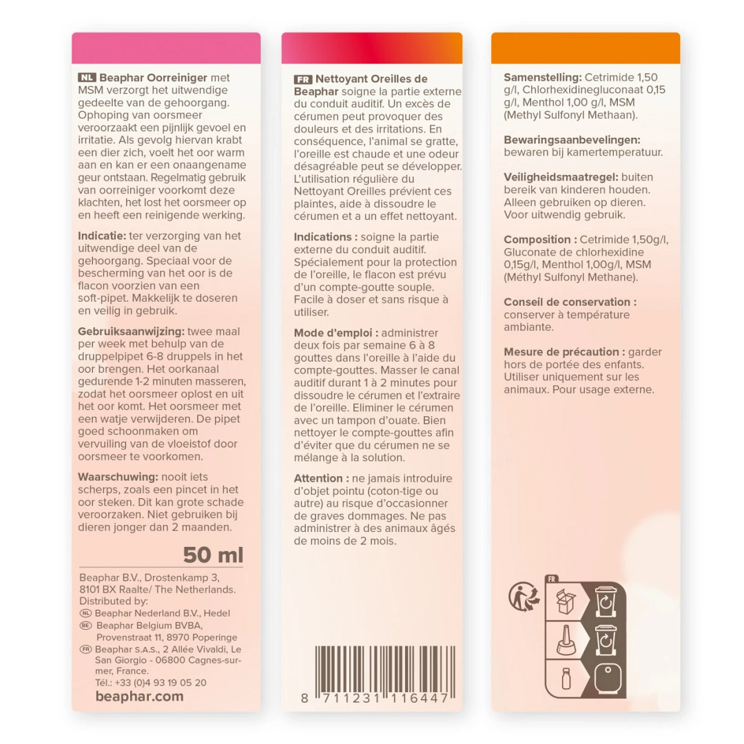 Beaphar Oorreiniger 50 Ml 3 Beaphar Oorreiniger 50 Ml - Afbeelding 3