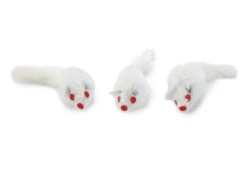 Beeztees Muisje 3 St Wit