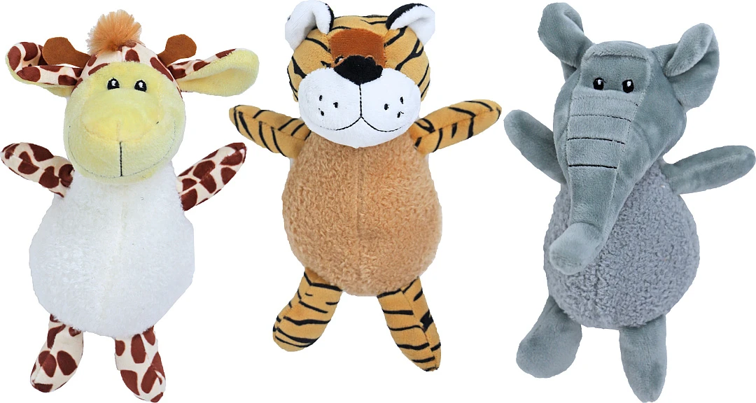 Boon Giraffe/Tijger/Olifant Schapenwol Assorti 23 Cm 1 Boon Giraffe/Tijger/Olifant Schapenwol Assorti 23 Cm