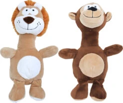 Boon Aap/Leeuw Met Piep Assorti 25 Cm