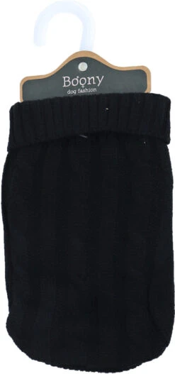 Boony Hondenkabeltrui Zwart -Beeztees Winkel 8712901083519